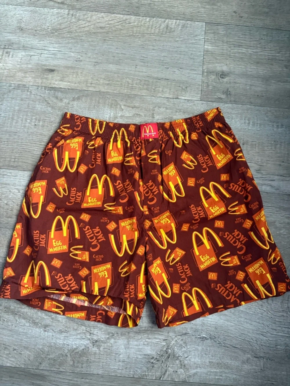 NWOT Cactus Jack by Travis Scott x McDonald's Breakfast Boxers Sz Large
